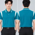 Áo Polo Đồng Phục Màu Xanh Ngọc Phối Trắng
