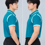 Áo Polo Đồng Phục Màu Xanh Ngọc Phối Trắng