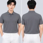 Áo Polo Đồng Phục Ngắn Tay Màu Xám Trơn