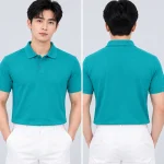 Áo Polo Đồng Phục Ngắn Tay Màu Xanh Ngọc Lam