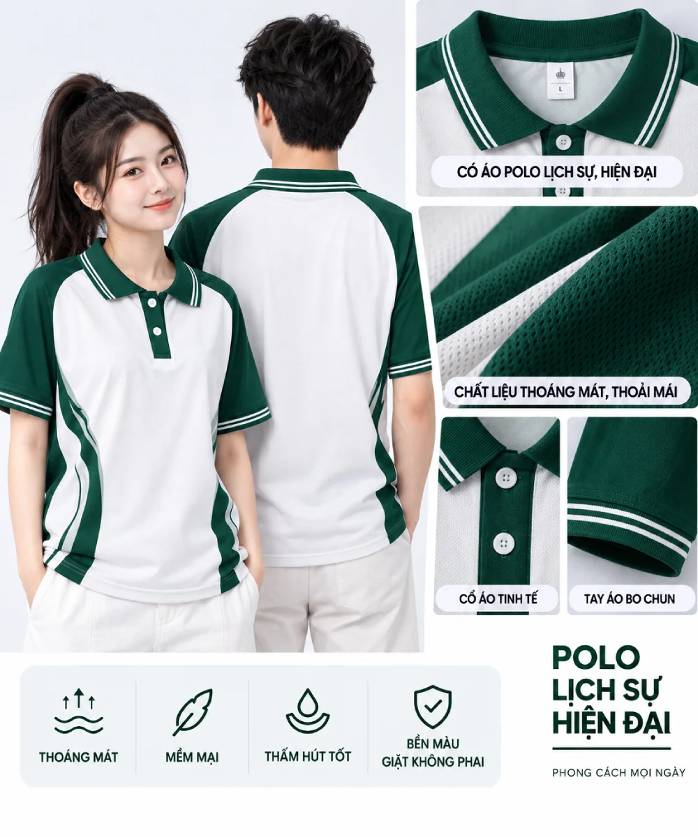 Áo Polo Team Together We Grow - Đồng Phục Nhóm Năng Động