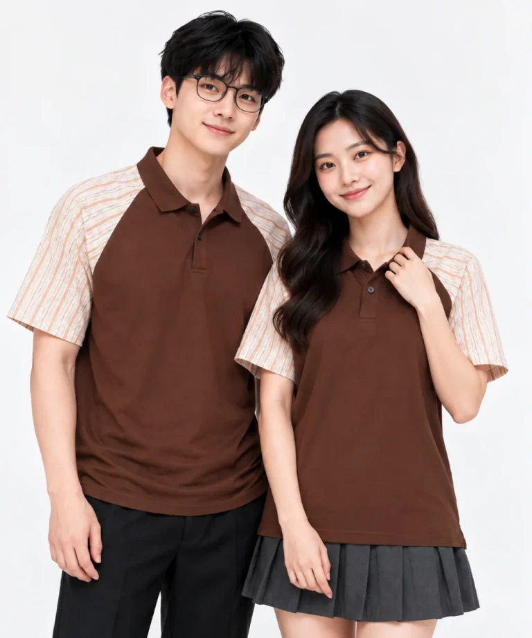 Áo Polo đồng phục Lớp màu nâm Choco