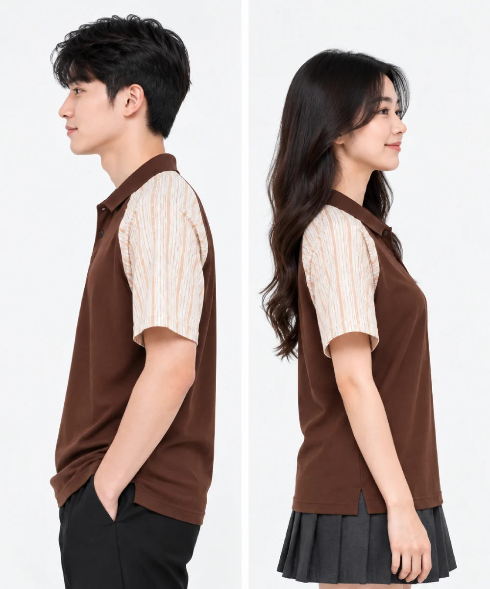Áo Polo đồng phục Lớp màu nâm Choco