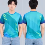Áo Thun Đồng Phục Cổ Tròn Thể Thao Xanh Ngọc