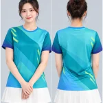 Áo Thun Đồng Phục Cổ Tròn Thể Thao Xanh Ngọc