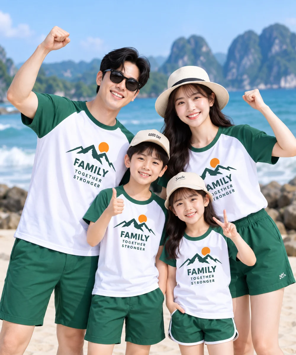Áo đồng phục Teambuilding Gia đình Cùng nhau vượt thử thách