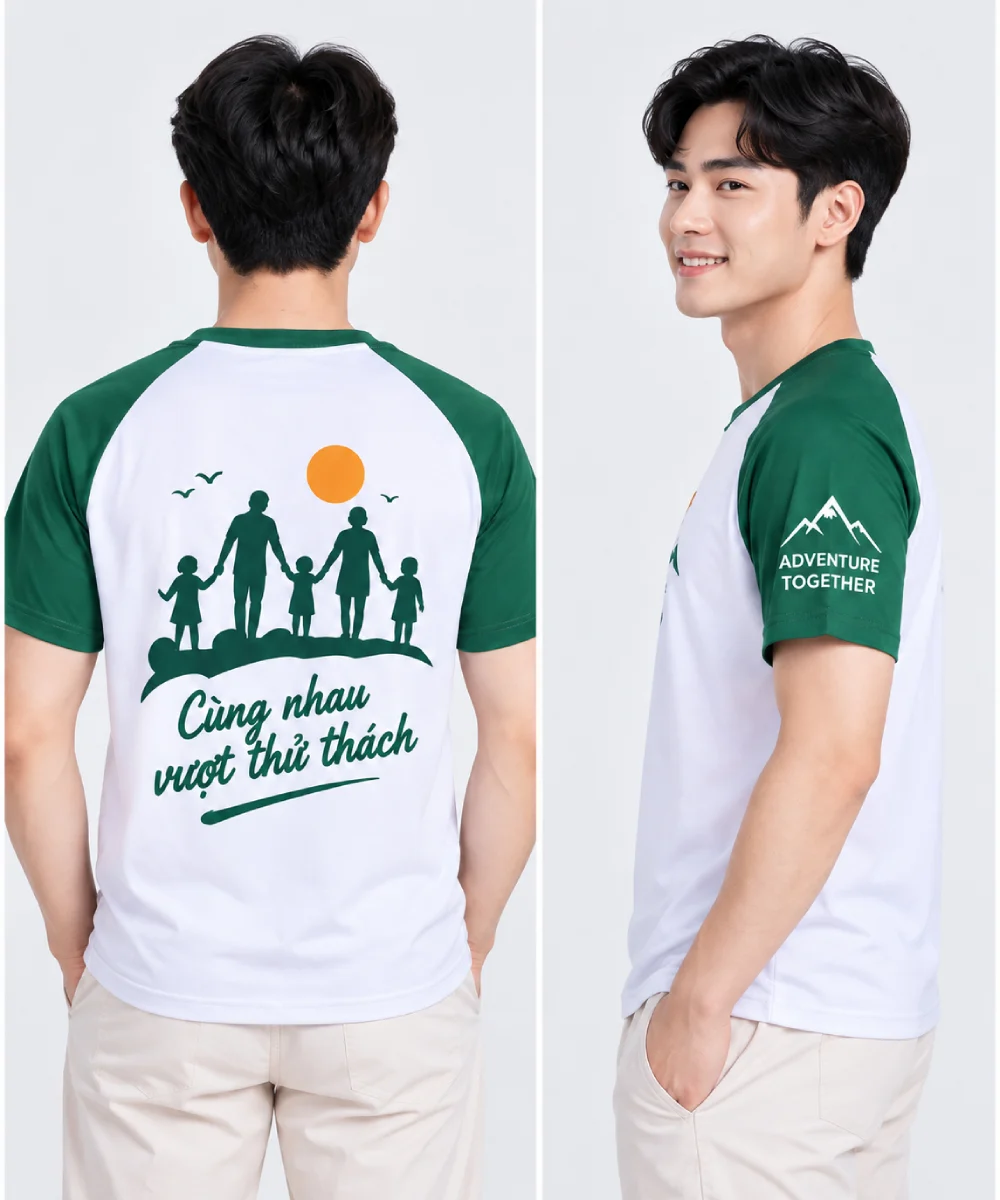 Áo đồng phục Teambuilding Gia đình Cùng nhau vượt thử thách