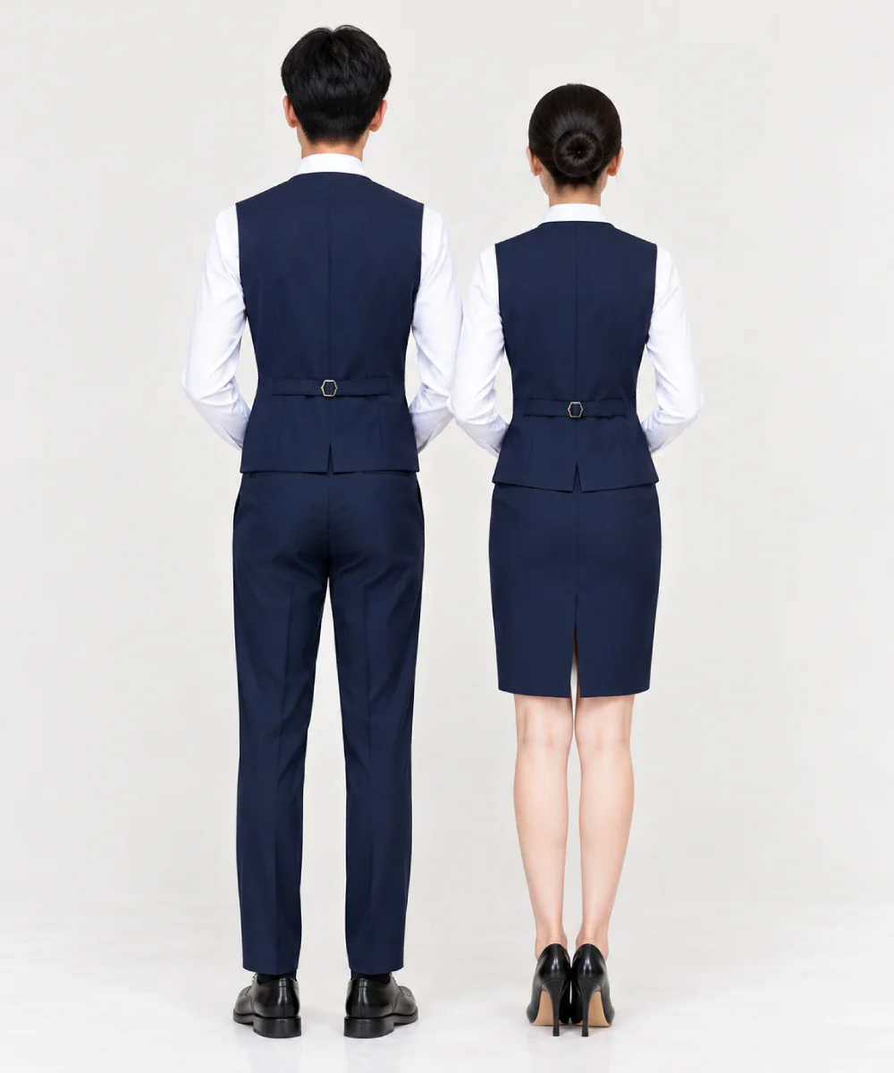 Áo đồng phục lễ tân khách sạn - áo vest thanh lịch