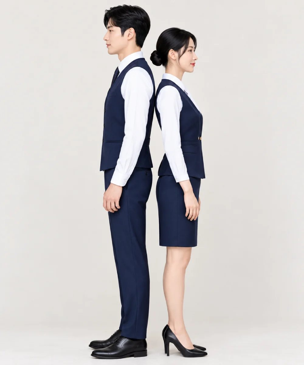 Áo đồng phục lễ tân khách sạn - áo vest thanh lịch