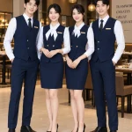 Áo đồng phục lễ tân khách sạn - áo vest thanh lịch