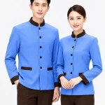 Áo đồng phục nhân viên buồng phòng khách sạn phối viền