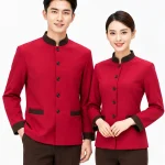 Áo đồng phục nhân viên buồng phòng khách sạn phối viền