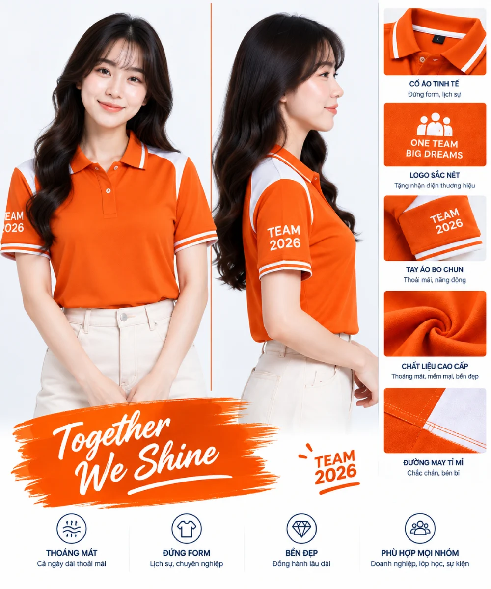 Áo đồng phục nhóm Cùng nhau tỏa sáng