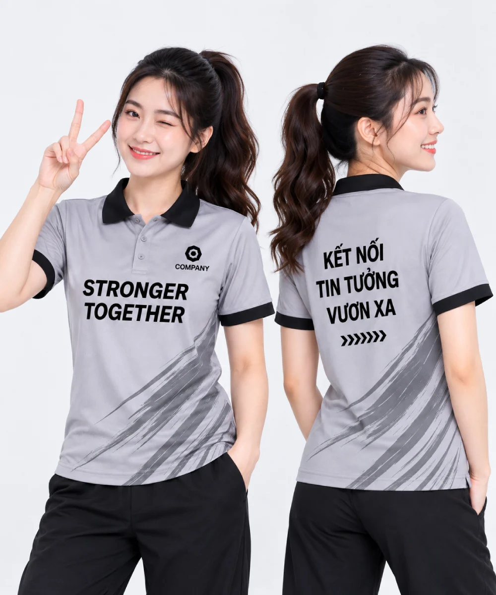 Áo du lịch đồng phục tembuilding tối giản - hiện đại