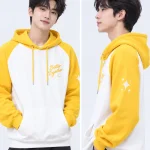 Áo hoodie nhóm Better Together màu trắng phối vàng