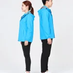 Áo khoác gió đồng phục may sẵn màu xanh YA