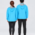 Áo khoác gió đồng phục may sẵn màu xanh YA
