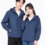 Áo khoác gió đồng phục may sẵn màu xanh đen