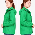 Áo khoác gió đồng phục may sẵn màu xanh lá cây