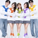 Áo nhóm đồng phục sweater kèm khăn quàng