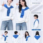 Áo nhóm đồng phục sweater kèm khăn quàng