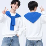 Áo nhóm đồng phục sweater kèm khăn quàng