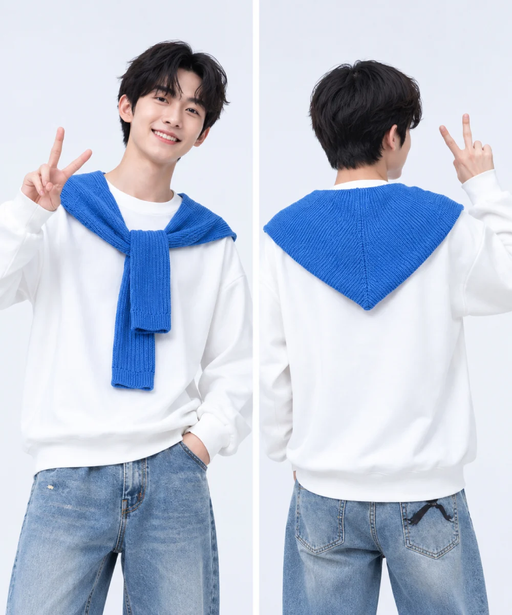 Áo nhóm đồng phục sweater kèm khăn quàng