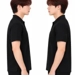 Áo polo may sẵn màu đen