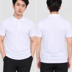 Áo polo may sẵn màu trắng