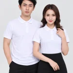 Áo polo may sẵn màu trắng