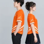 Áo thun đồng phục Lớp màu cam phối trắng