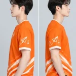 Áo thun đồng phục Lớp màu cam phối trắng