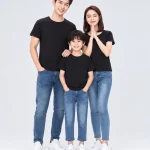 Áo thun đồng phục gia đình may sẵn màu đen
