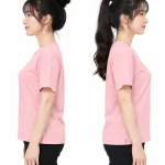 Áo thun đồng phục may sẵn màu hồng pastel