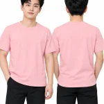 Áo thun đồng phục may sẵn màu hồng pastel