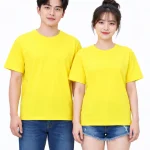 Áo thun đồng phục may sẵn màu vàng chanh