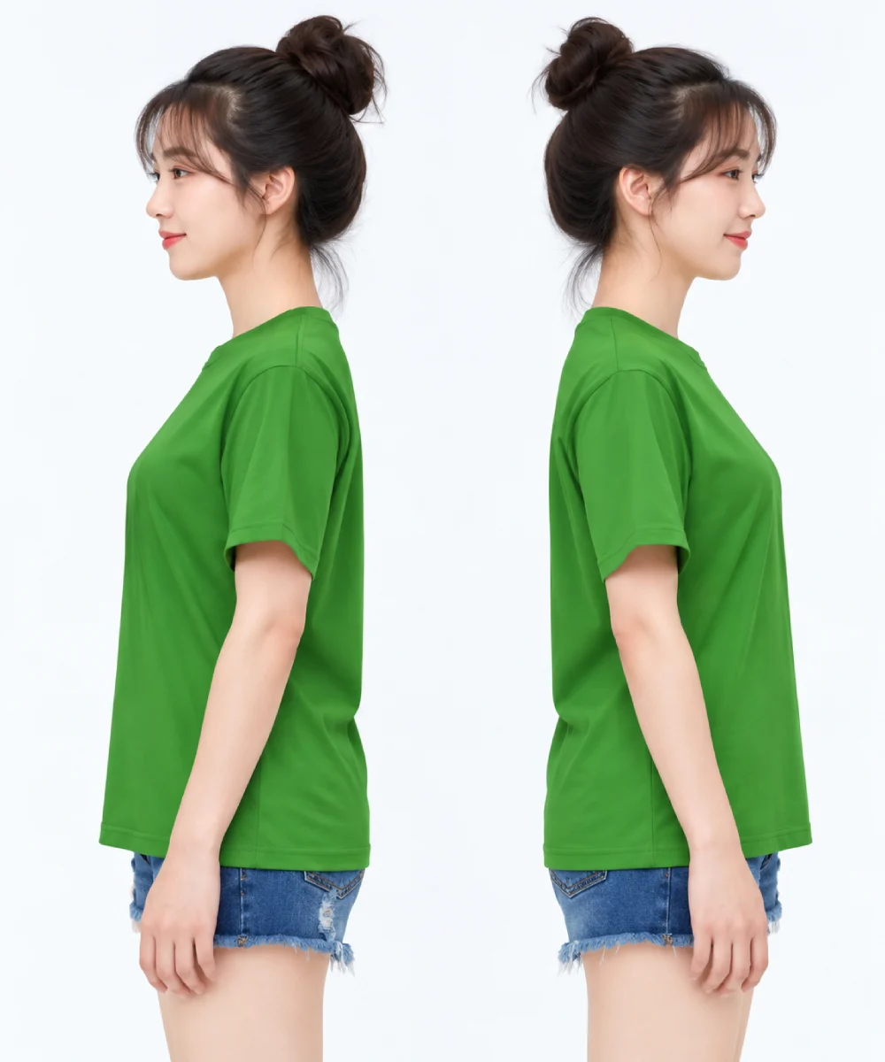 Áo thun đồng phục may sẵn màu xanh bộ đội