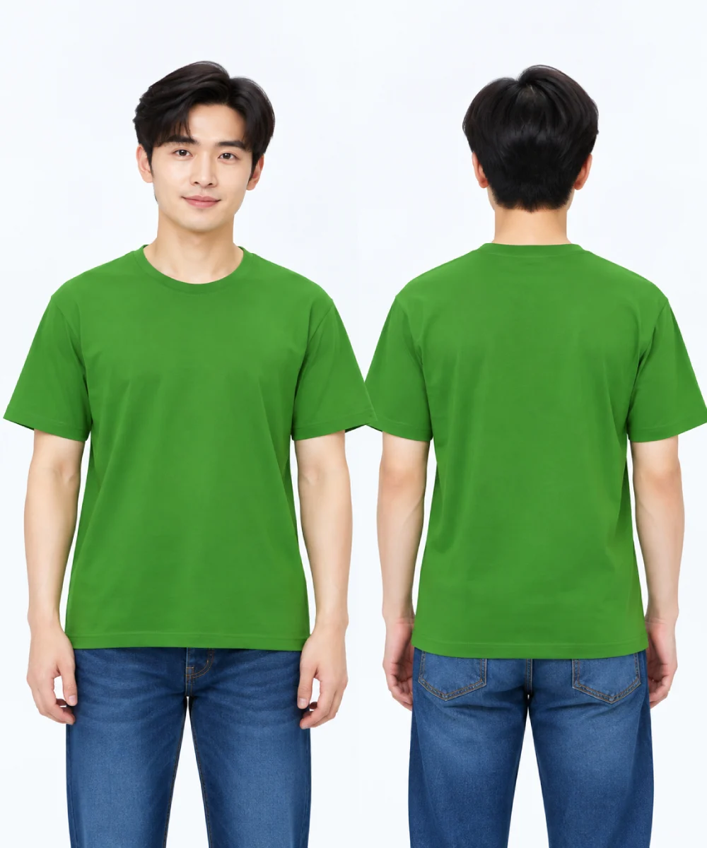 Áo thun đồng phục may sẵn màu xanh bộ đội