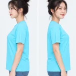 Áo thun đồng phục may sẵn màu xanh cyan pastel