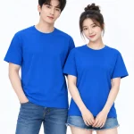 Áo thun đồng phục may sẵn màu xanh dương