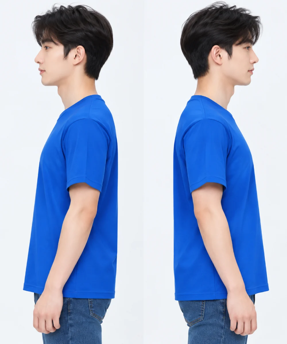 Áo thun đồng phục may sẵn màu xanh dương