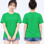 Áo thun đồng phục may sẵn màu xanh lá cây