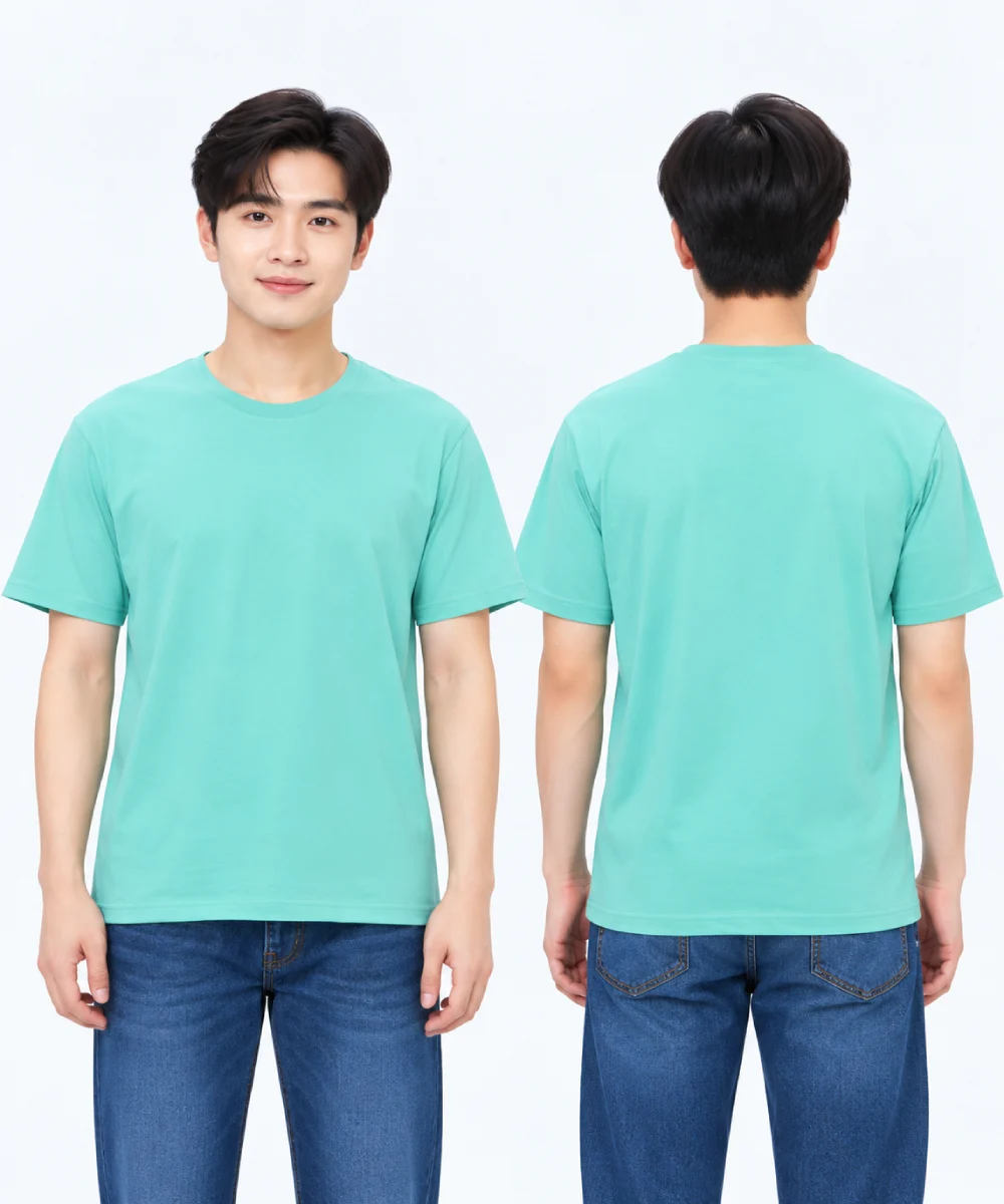 Áo thun đồng phục may sẵn màu xanh ngọc