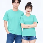 Áo thun đồng phục may sẵn màu xanh ngọc