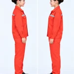 Đồng phục công nhân dài tay màu cam