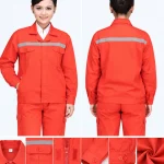 Đồng phục công nhân dài tay màu cam