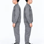 Đồng phục công nhân dài tay màu xám tro