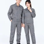 Đồng phục công nhân dài tay màu xám tro