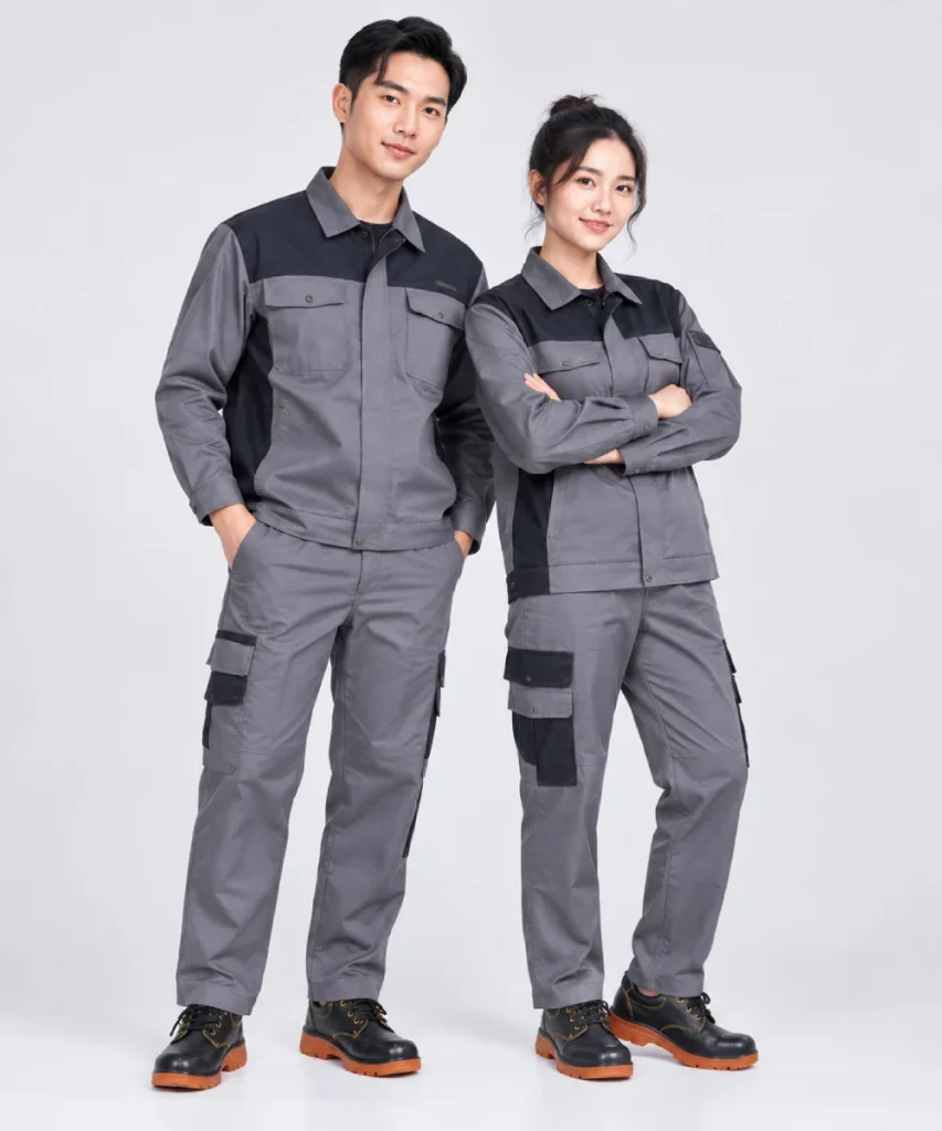 Giày bảo hộ lao động cổ thấp màu đen phối đế cam