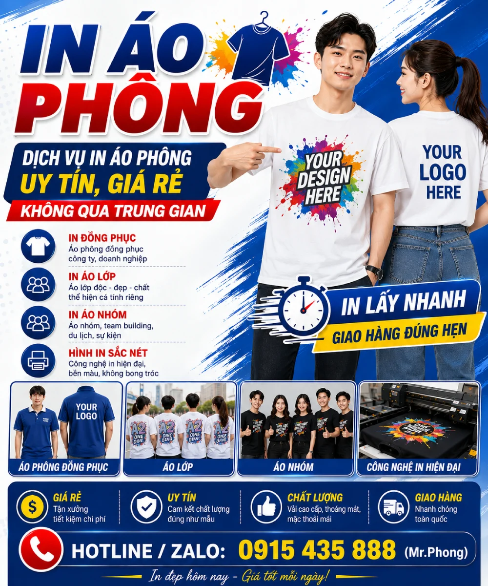 In áo phông